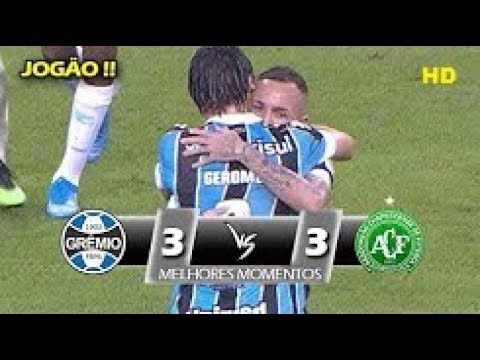 Grêmio 3 x 3 Chapecoense - Brasileirão 2019 Melhores Momentos HD 05/08/2019