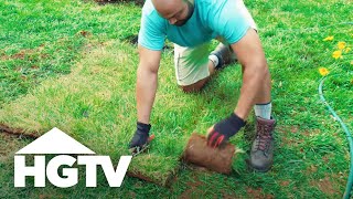 Way to Grow: Patch Up the Lawn With Sod | HGTV