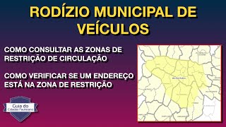 GEOSAMPA - áreas de restrição de circulação de veículos - rodízio municipal