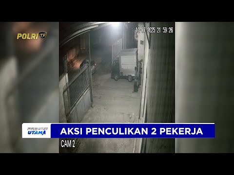 POLRES GRESIK AMANKAN PELAKU PENCULIKAN TERHADAP PEKERJA DI KEBOMAS