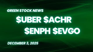 Uber Technologies ($UBER) | Archer Aviation ($ACHR) | Enphase Energy ($ENPH) | EVgo ($EVGO)