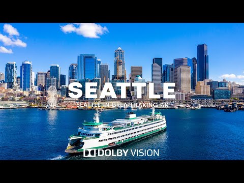 Seattle 4K UHD Scenic Relaxation | Explore Coastal Skies & Cinematic Vibes