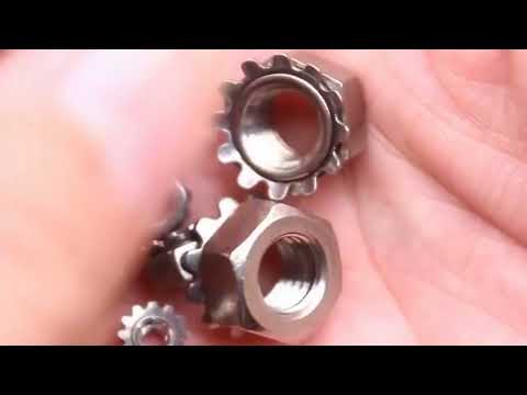 stainless steel K Lock Kep Nuts  External Tooth Star Hex Lock Nuts