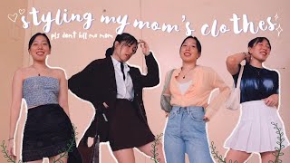 Styling my Mom's clothes! (i hope she never sees this)