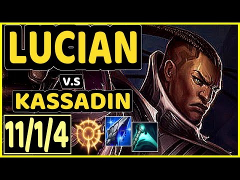 EVROT (LUCIAN) vs KASSADIN - 11/1/4 KDA MID CHALLENGER GAMEPLAY - BR