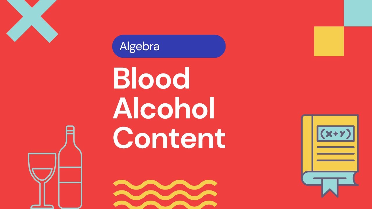How to calculate blood alcohol content || Mathstaples