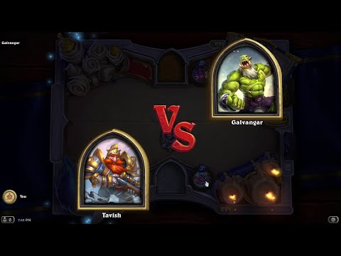 Book of Mercenaries Tavish vs Galvangar | Hearthstone Book of Mercenaries