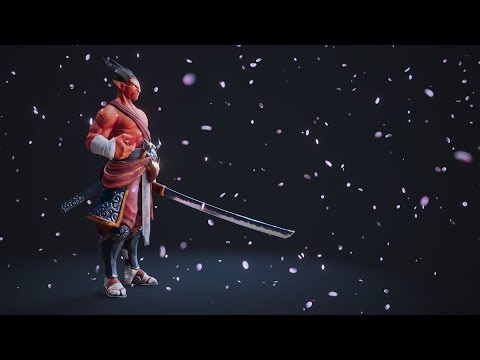 Crimson Ronin PBR character creation for games by Pierrick PICAUT