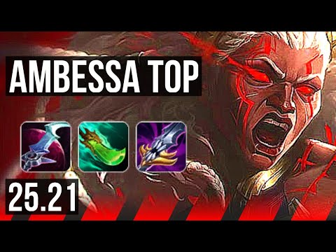 AMBESSA vs IRELIA (TOP) | 13/1/10, Godlike | KR Master | 25.21
