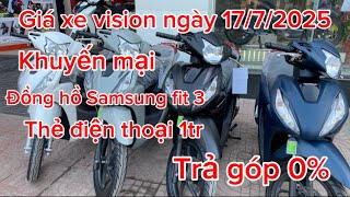 Vision car price quote reduced sharply on July 17, 2025. Promotion for Samsung watches and phone ...