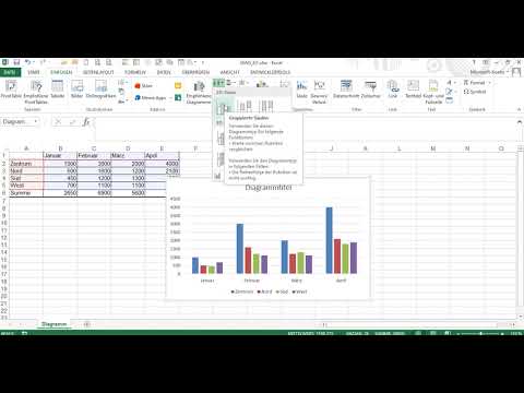 Excel Geschäftsgrafiken Teil 1: Säulendiagramm erstellen