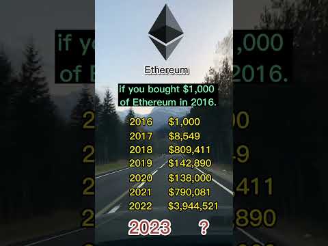 If you bought 😮 $1,000 of Ethereum in 2016 🤑 | #shorts