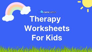 Therapy Worksheets for Kids