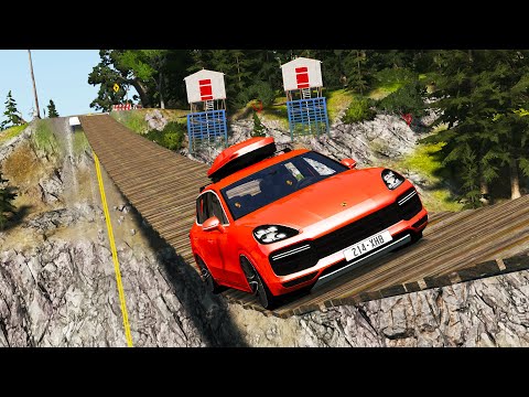 Cars vs Suspension Bridge #8 | BeamNG.DRIVE