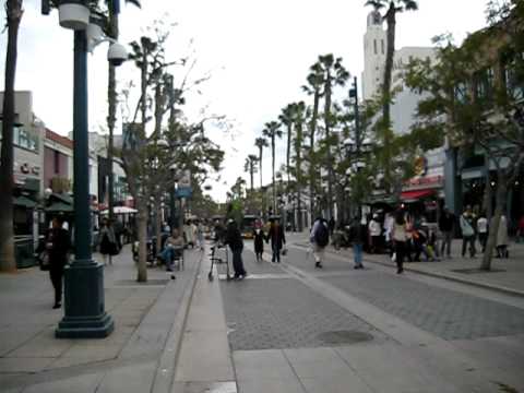 Heidi Alexandra Pollard walking around Santa Monica.AVI