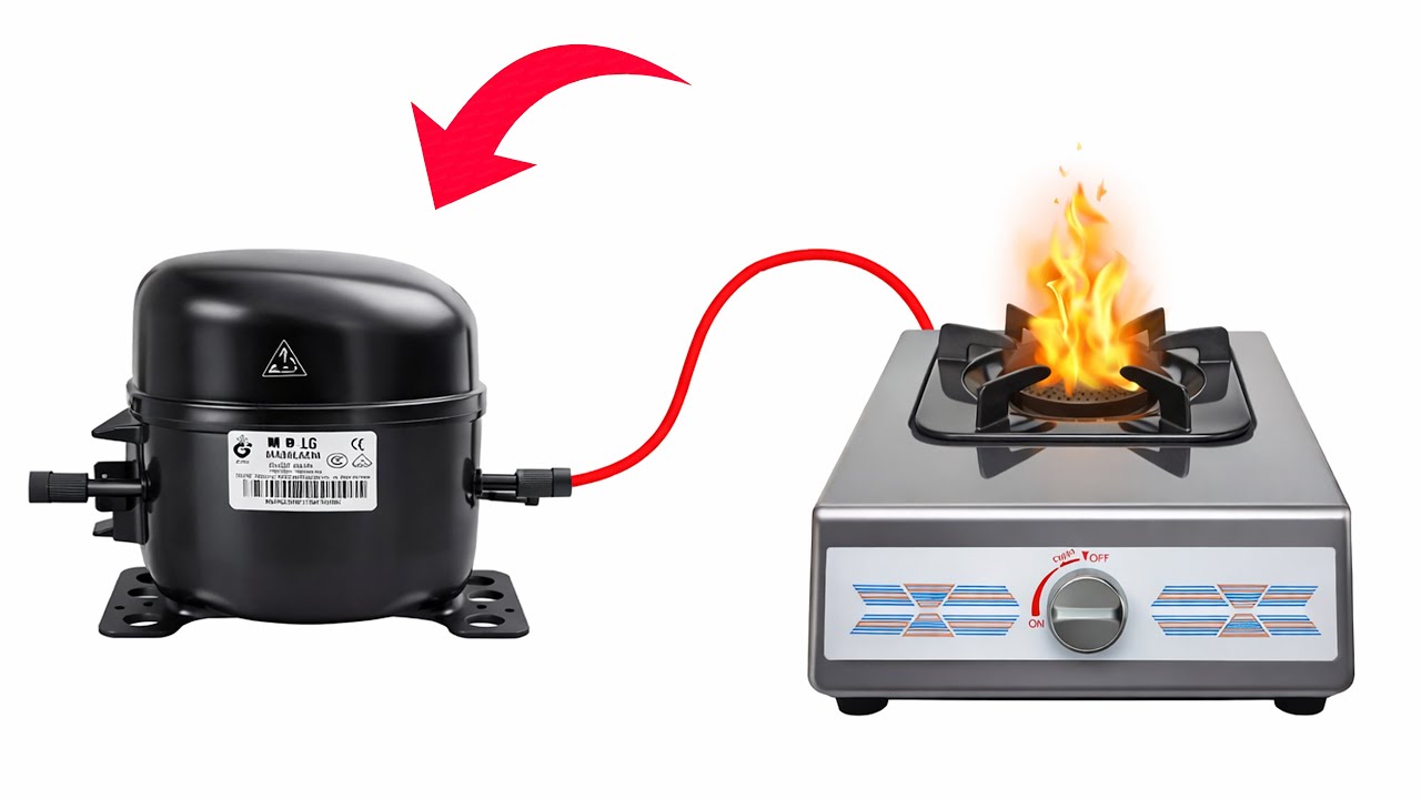 Free GAS 24/7 That Billions Of People Don't Know! Gas Free FOREVER From Fridge Compressor