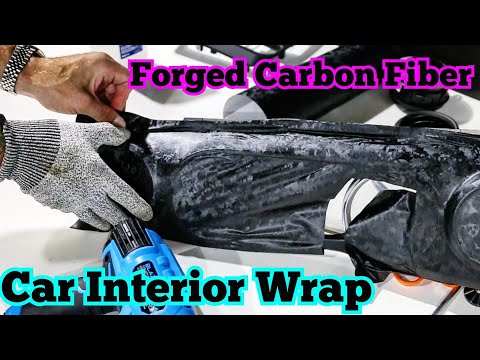 NEW! Forged carbon fiber car interior vinyl wrap