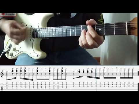 FUNK GUITAR LICK #1 (jimmy nolen/james brown style) + TAB