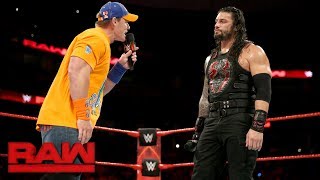 John Cena gives Roman Reigns a lesson in "failure": Raw, Sept. 11, 2017