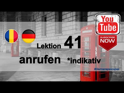 Germana pas cu pas - Lectia 41 - Verbul A TELEFONA (trecut, prezent, viitor)