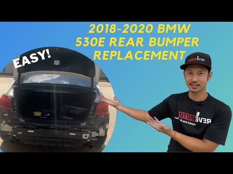 How to Replace a 2017-2020 BMW 5-Series (530E, M5, M550i) Rear Bumper | Fast & Easy | ReveMoto