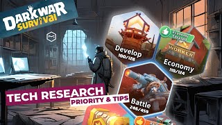 Dark War Survival: Research Priorities and Tips