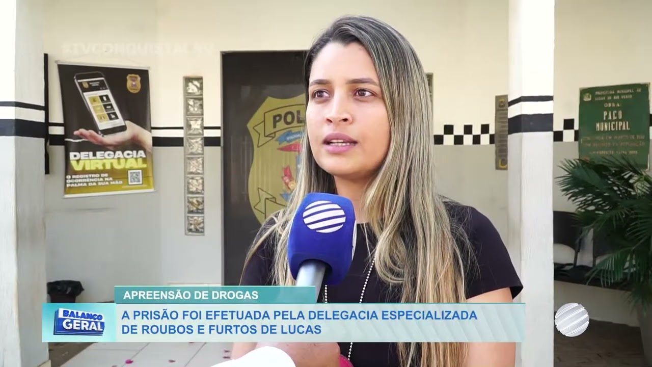 A Polícia Civil apreende droga em Lucas do Rio Verde.