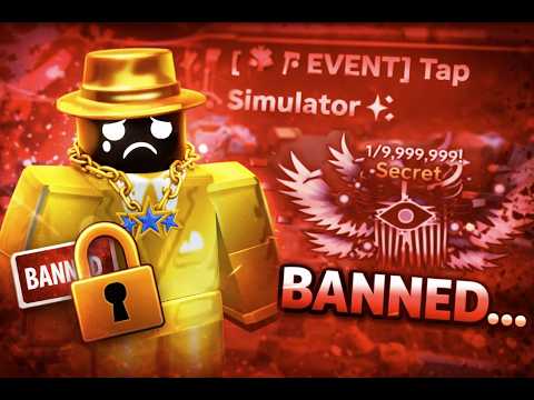 I Got BANNED in Tap Simulator… (Top 1 Player) Here’s What Happened | Roblox Tap Simulator