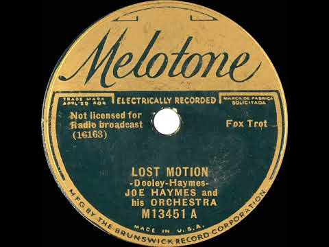 1934 Joe Haymes - Lost Motion (instrumental)