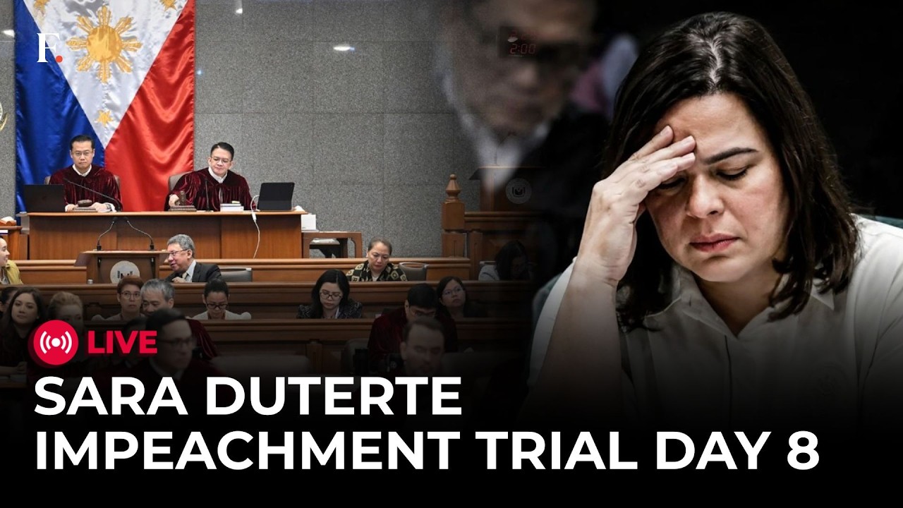 Sara Duterte Impeachment Trial LIVE: Philippines Senate Hearing Day 8