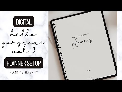 HELLO GORGEOUS VOL. 3 DIGITAL PLANNER FLIP THROUGH | 2024 DIGITAL PLANNER SETUP SERIES | PART 1