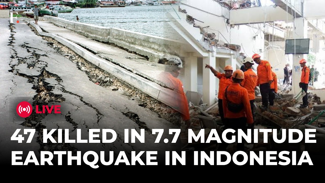 INDONESIA EARTHQUAKE LIVE: Powerful Magnitude 7.7 Earthquake Kills at least 47 in Indonesia