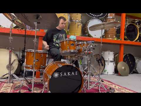 Sakae "The Almighty" Birch Amber Lacquer Drum Set