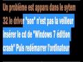 Windows 7 édition Crash On 80 Paint
