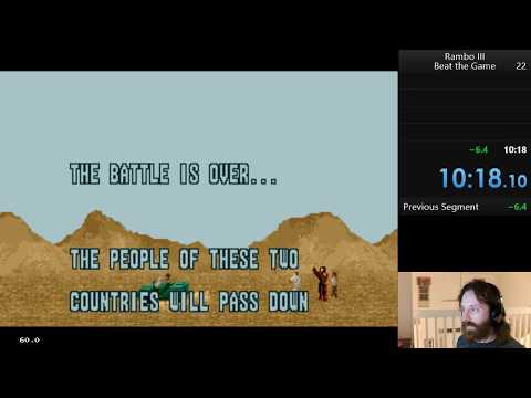 Rambo III (Genesis) Speedrun -- WORLD RECORD!!!! (10m18s)