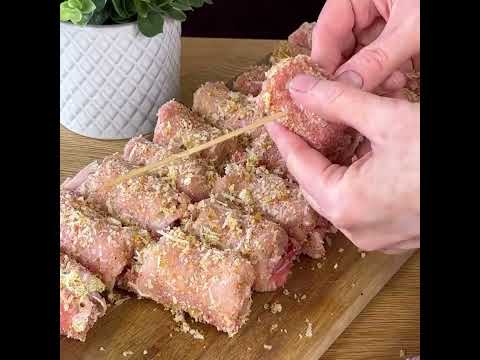 Involtini di lonza con mortadella e pistacchio