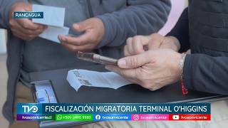 Gobierno realiza fiscalización migratoria en Terminal O’Higgins de Rancagua