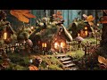 ‍ ️ Fairy Village In The Forest Ambience Soft Music Nature Sounds ASMR
