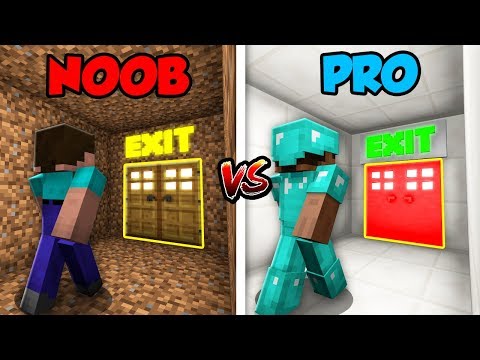 Minecraft NOOB vs. PRO: BASE ESCAPE in Minecraft! Video