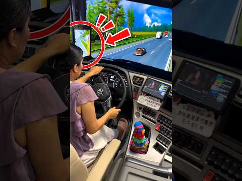 ถ้าขับเครื่องจำลองยังพังขนาดนี้ ขับรถจริงจะเป็นยังไง 😱 #shorts #driving #ใบขับขี่