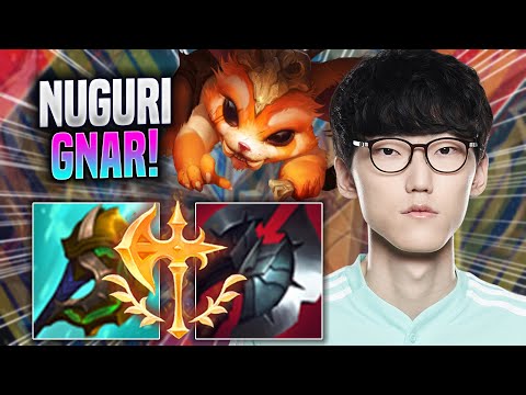 NUGURI IS SO CLEAN WITH GNAR! - DK Nuguri Plays Gnar TOP vs Shen! | Season 2022