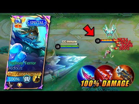 GLOBAL ALDOUS TRUE DAMAGE PENETRATION BUILD IN SOLO RANKED GAME IS INSANE!!!🔥 (you must try this!)