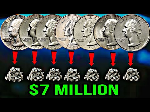 Top 8 Most Valuable Washington Quarter Dollars Coins That are Worth Money!