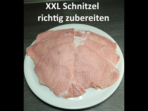 XXL Schnitzel richtig zubereiten. Endlich mal einer, der es richtig erklärt!