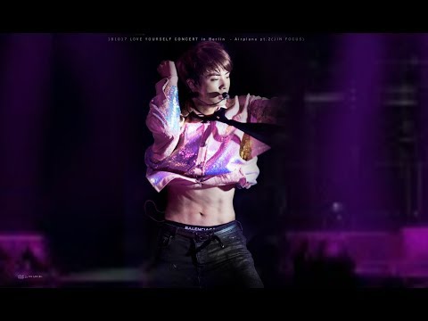 [4k] 181017 LOVE YOURSELF CONCERT in Berlin  - Airplane pt.2(JIN FOCUS)