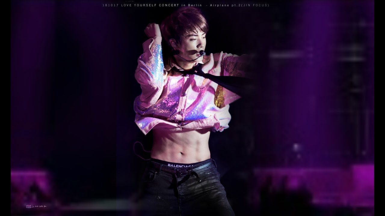 [4k] 181017 LOVE YOURSELF CONCERT in Berlin  - Airplane pt.2(JIN FOCUS)