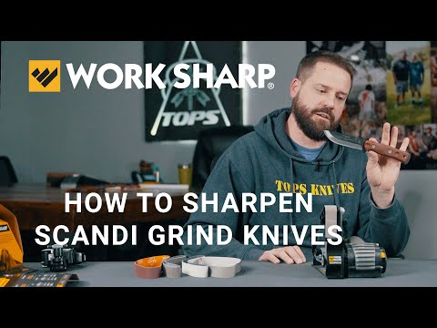 How to sharpen TOPS Scandi grind with the Ken Onion Elite sharpening system part 2