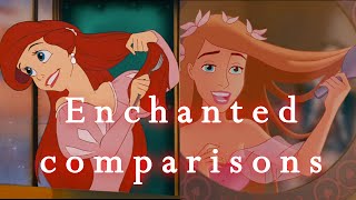 ♥ &quot;Enchanted&quot; vs Disney classics! ♥