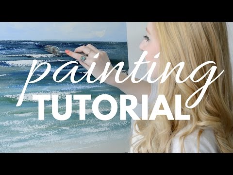 PAINTING TUTORIAL with Acrylic for Beginners | Katie Jobling Art