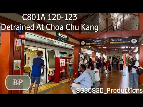 [SMRT][Replaced After ¾ Trip] BDR C801A [120-123] - Detrained At BP1 Choa Chu Kang (BPLRT)